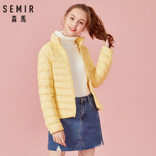 Load image into Gallery viewer, SEMIR 2020 Winter Down Jacket Women Short Jackets New Down Hooded Warm Autumn Slim Coat for Female Casual Tops winter jackets