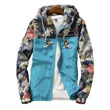 Load image into Gallery viewer, Women's Hooded Jackets 2020 Spring Causal Flowers Windbreaker Women Basic Jackets Coats Zipper Lightweight Jackets Bomber Famale
